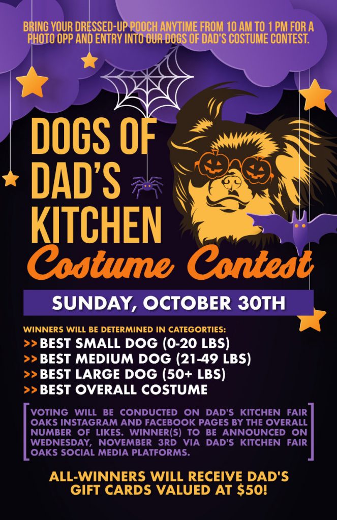 Fair Oaks Dad S Kitchen   20221030 Dog Costume Contest 11x17 663x1024 